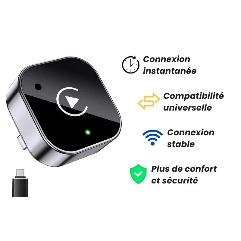 Wireless CarPlay & Android Auto – Pour iPhone & Android