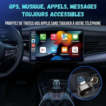 Wireless CarPlay & Android Auto – Pour iPhone & Android
