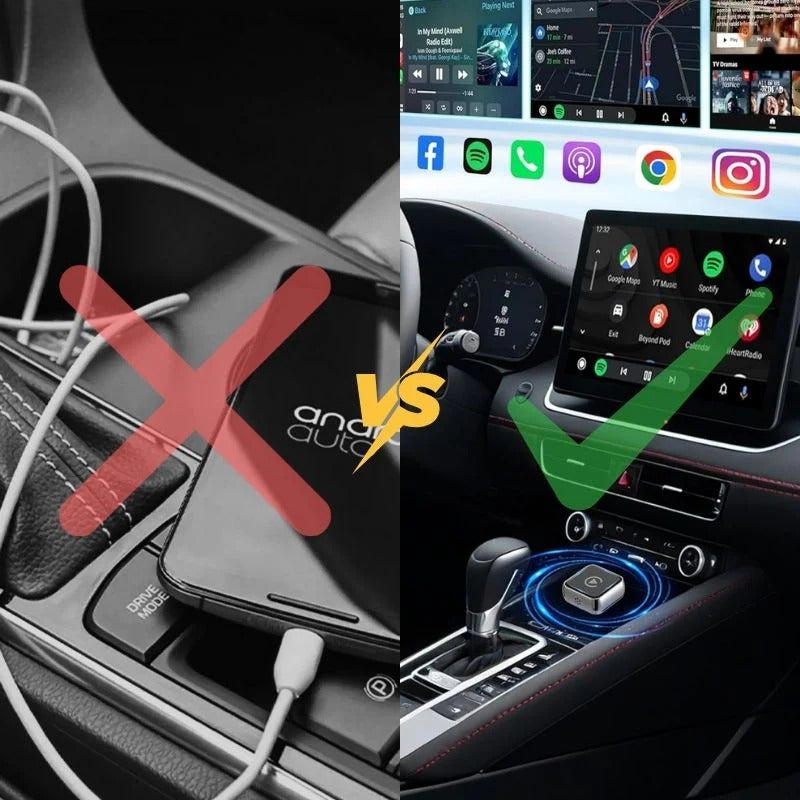 Wireless CarPlay & Android Auto – Pour iPhone & Android